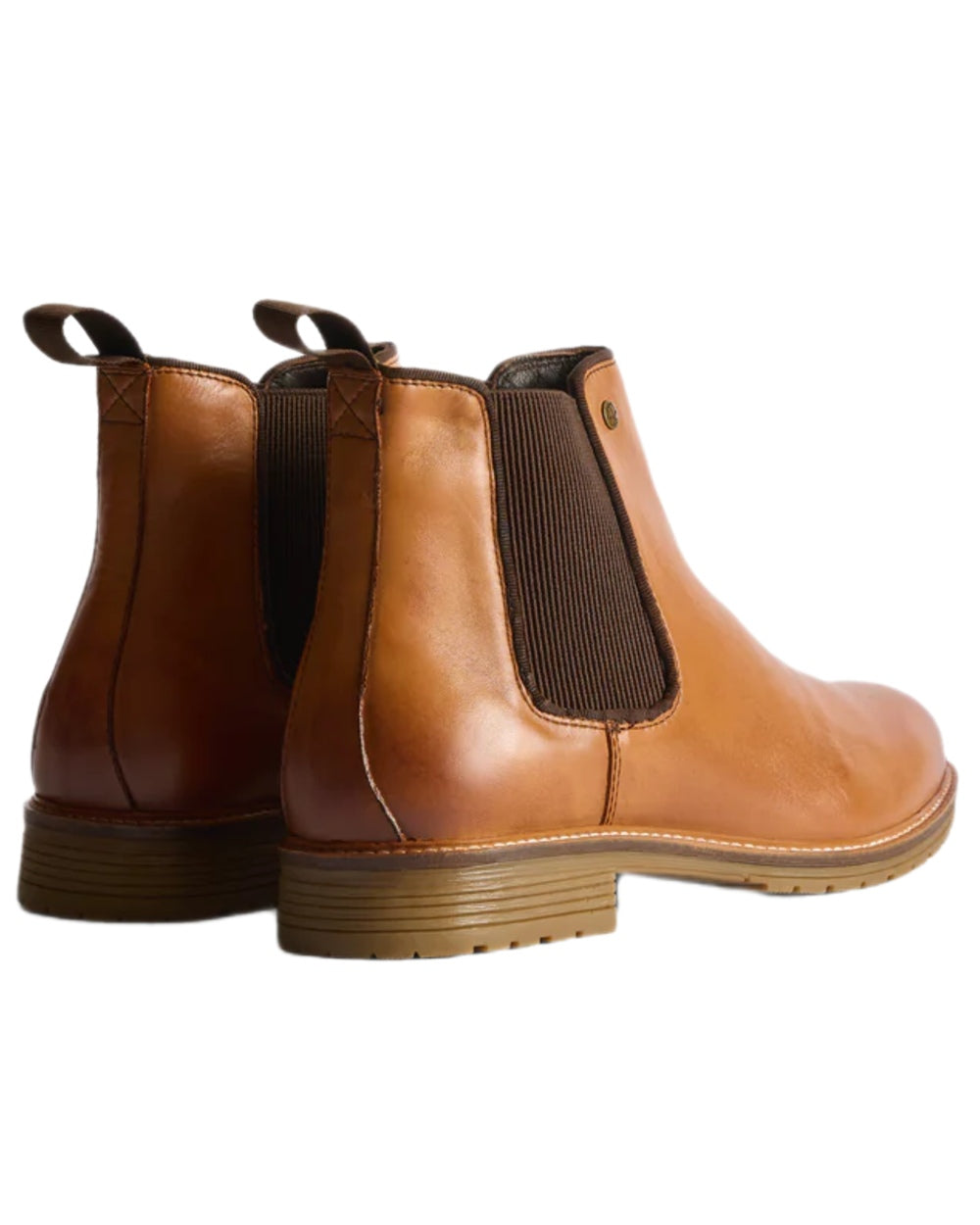 Tan Coloured Hunter Mens Munro Dealer Boots on white background 