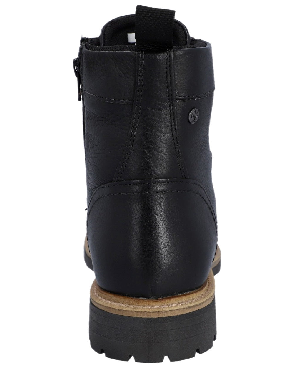 Black Coloured Hunter Mens Shaws Waterproof Ankle Boots on white background 