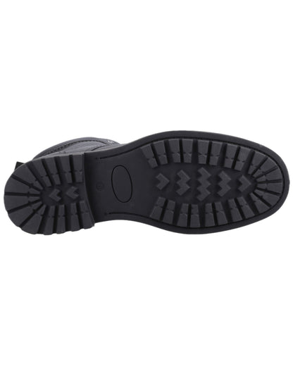 Black Coloured Hunter Mens Shaws Waterproof Ankle Boots on white background 