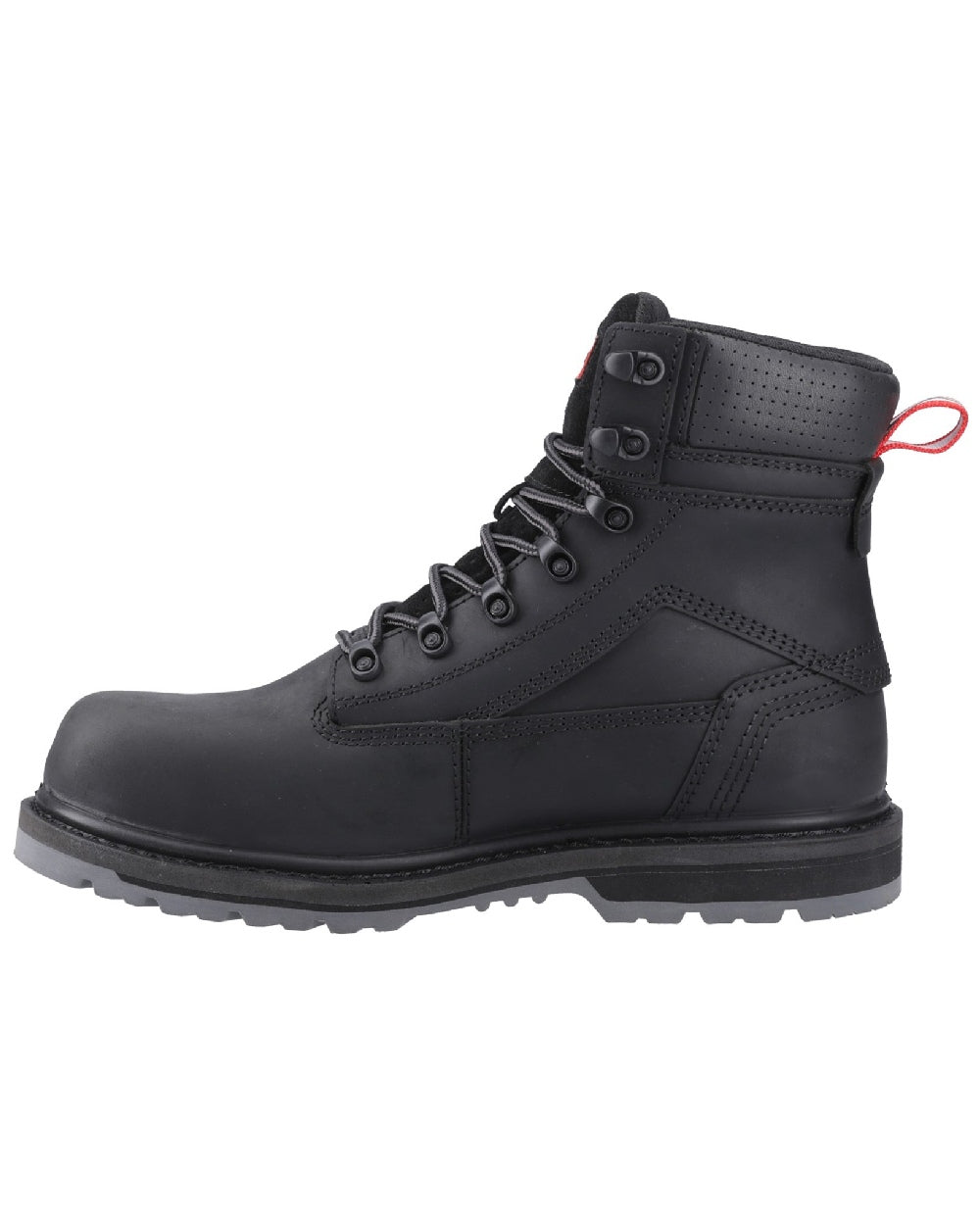 Black Coloured Hunter Mens Tornado Safety Boots on white background 