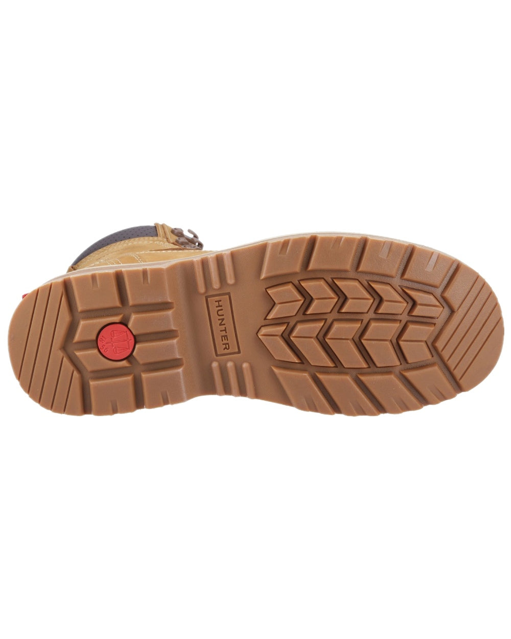 Honey Coloured Hunter Mens Tornado Safety Boots on white background 