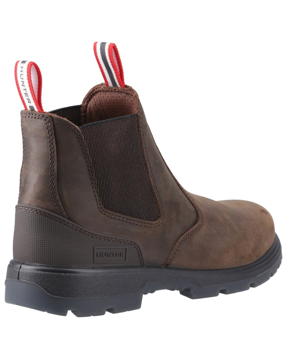 Brown Coloured Hunter Mens Twister Dealer Boots on white background 