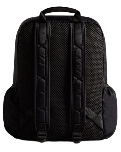 Black coloured Hunter Nylon Large Backpack on white background 