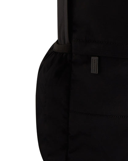 Black coloured Hunter Nylon Large Backpack on white background 