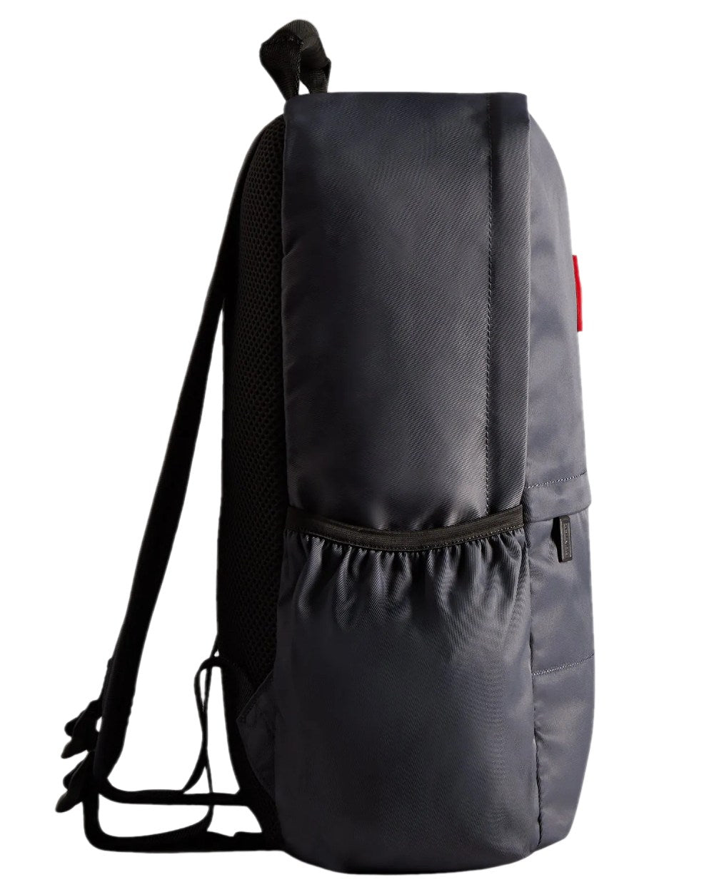 Navy coloured Hunter Nylon Large Backpack on white background 