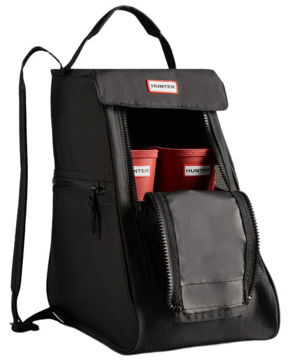Black coloured Hunter Short Boot Bag on white background 