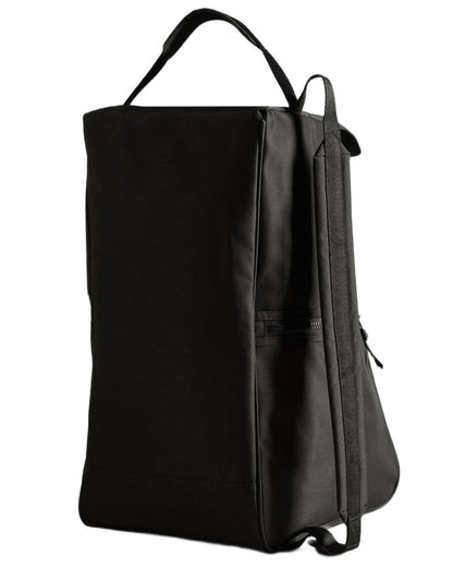 Black coloured Hunter Tall Boot Bag on white background 