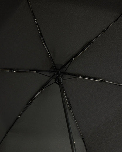 Black coloured Hunter Ultra Compact Umbrella on white background 