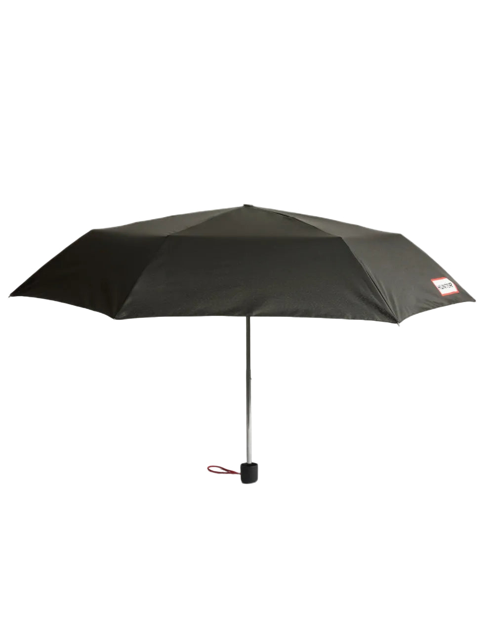 Black coloured Hunter Ultra Compact Umbrella on white background 