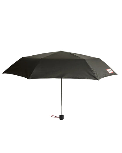 Black coloured Hunter Ultra Compact Umbrella on white background 