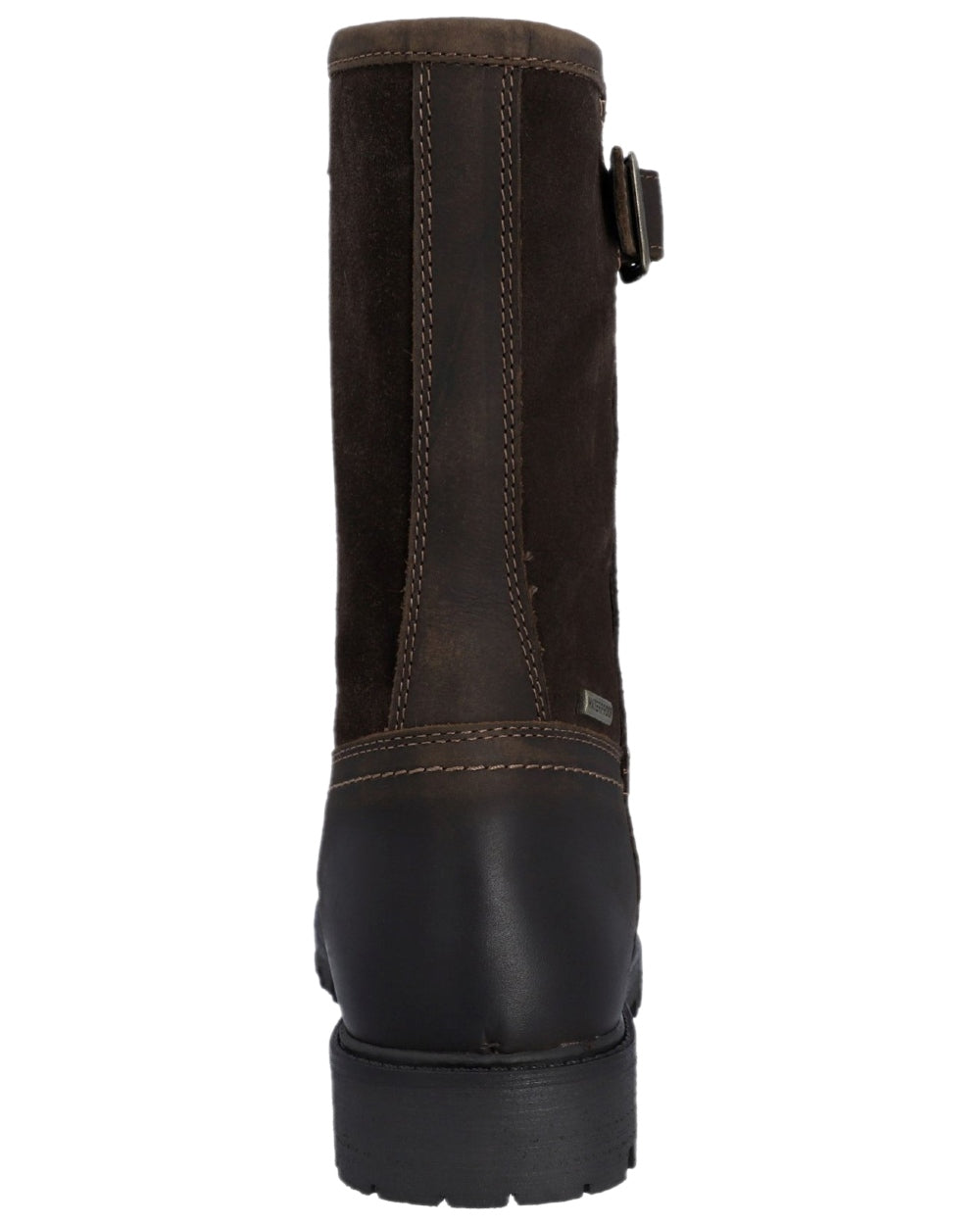 Brown Coloured Hunter Womens Canna Mid Waterproof Country Boots on white background 