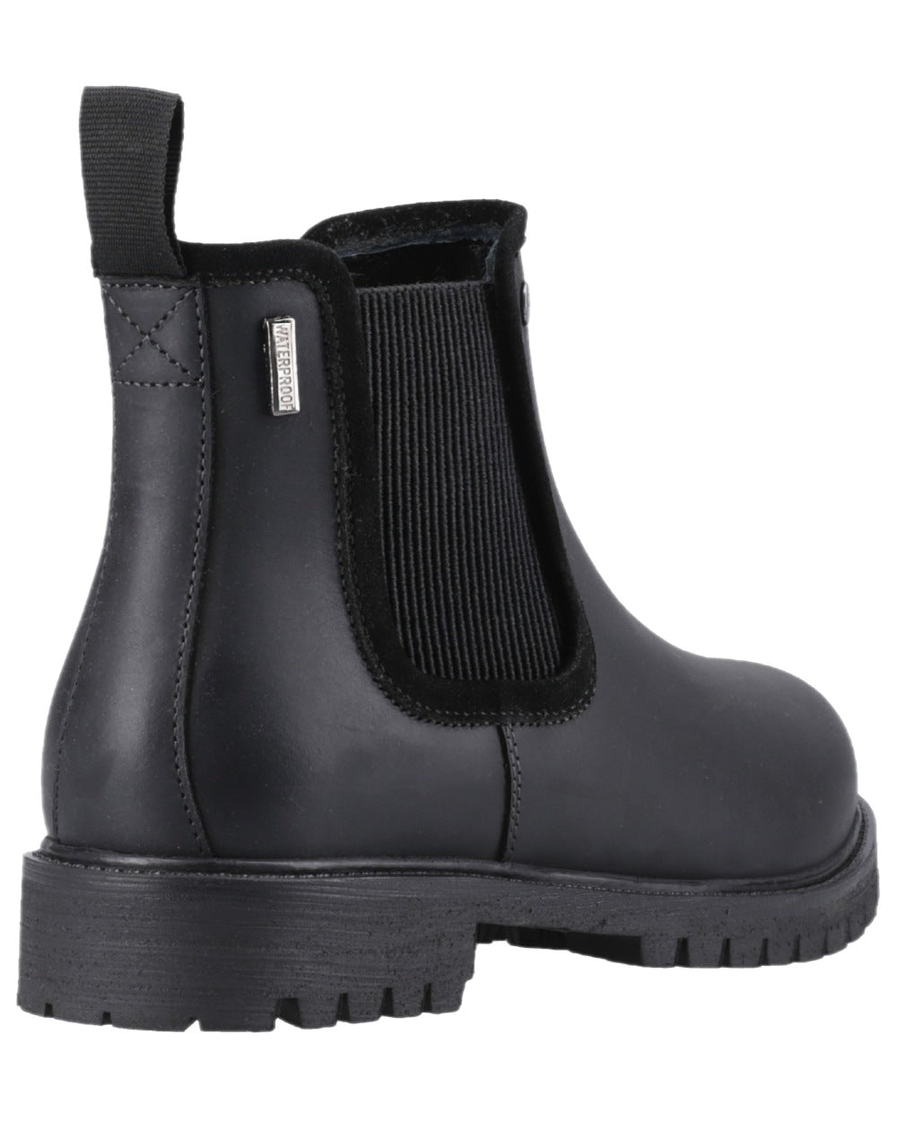 Black Coloured Hunter Womens Canna Waterproof Dealer Boots on white background 