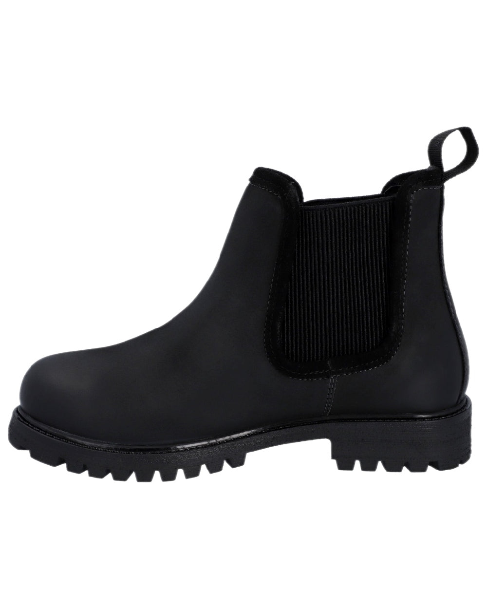 Black Coloured Hunter Womens Canna Waterproof Dealer Boots on white background 