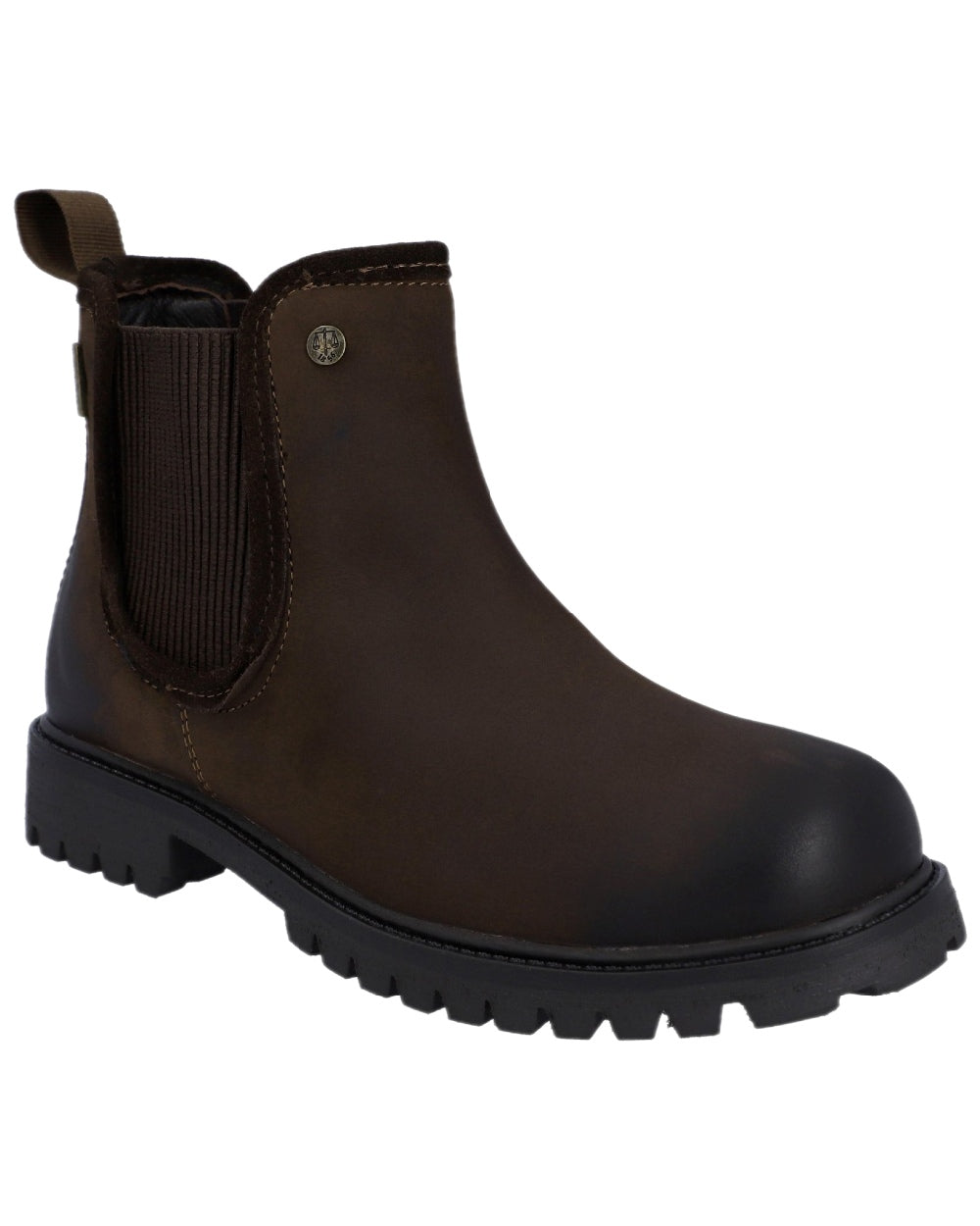 Brown Coloured Hunter Womens Canna Waterproof Dealer Boots on white background 