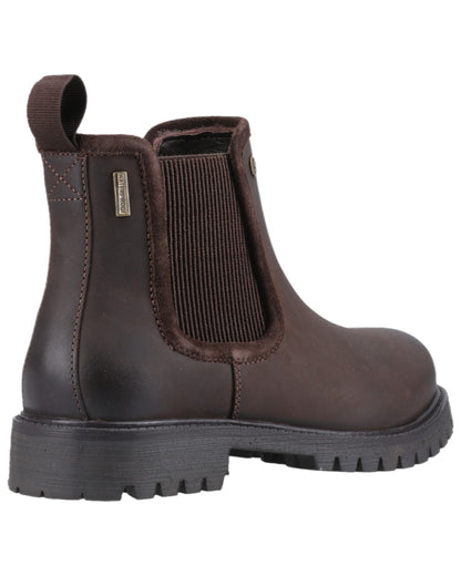 Brown Coloured Hunter Womens Canna Waterproof Dealer Boots on white background 