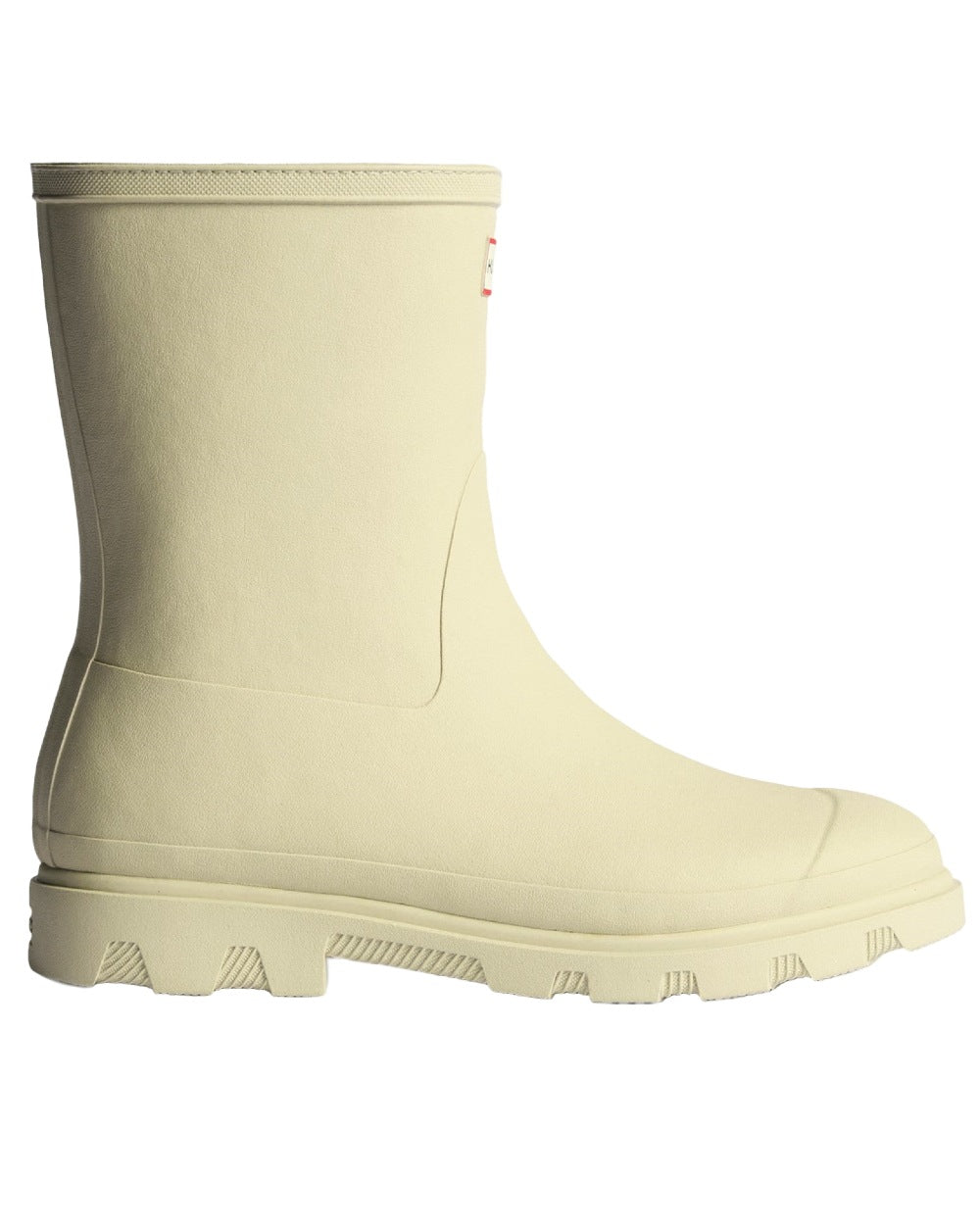 Gravel Coloured Hunter Womens Downpour Insulated Short Boots on white background 