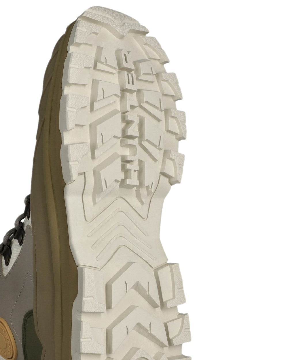 Alloy Coloured Hunter Womens Explorer Duck Boots on white background 