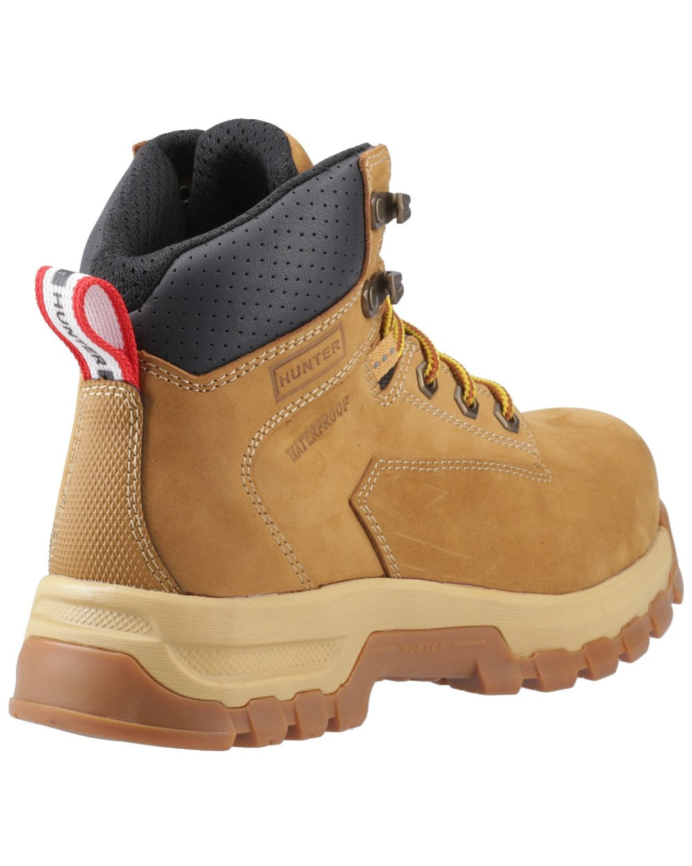 Honey Coloured Hunter Womens Gale Safety Boots on white background 