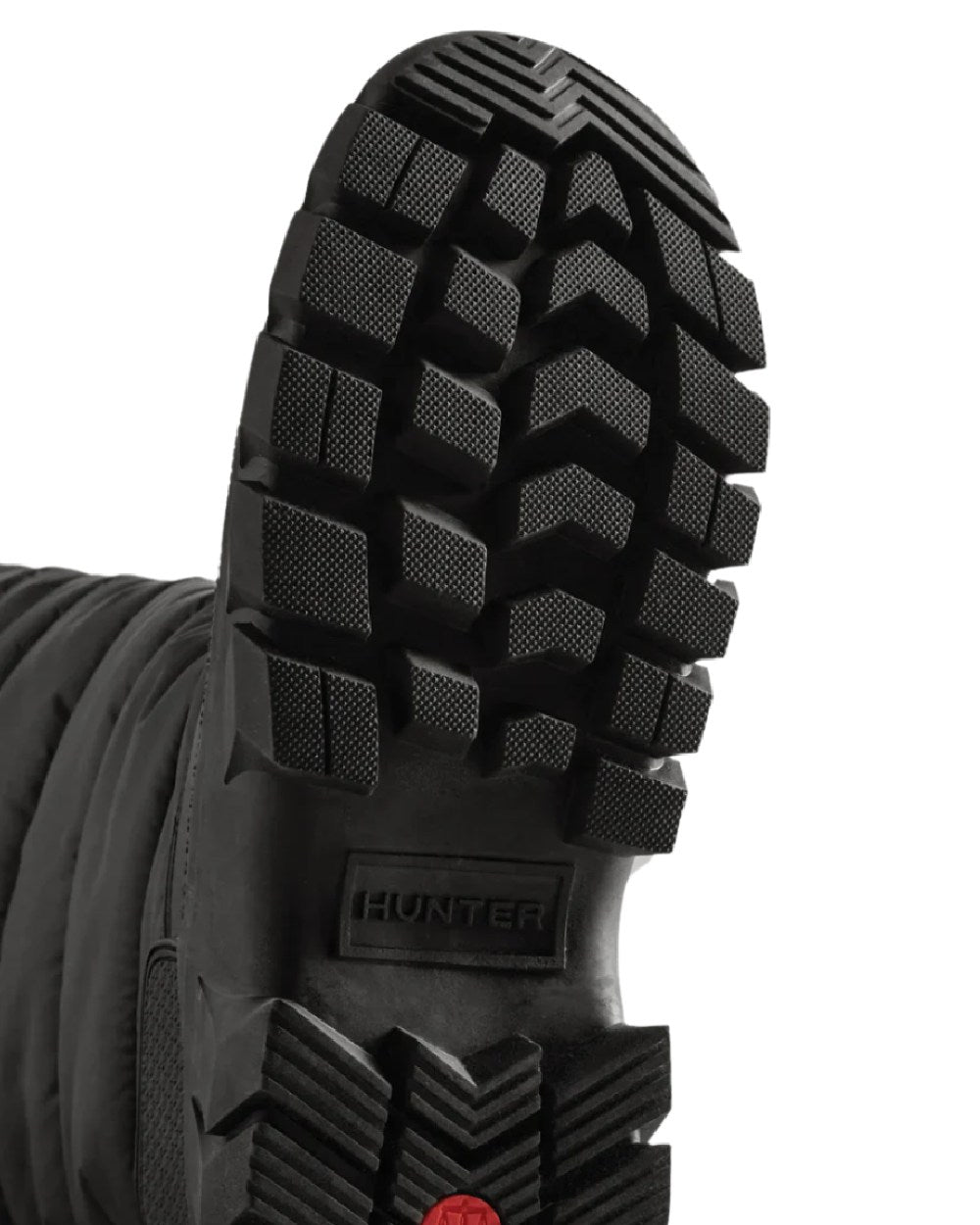 Black coloured Hunter Womens Intrepid Insulated Tall Snow Boots on white background 