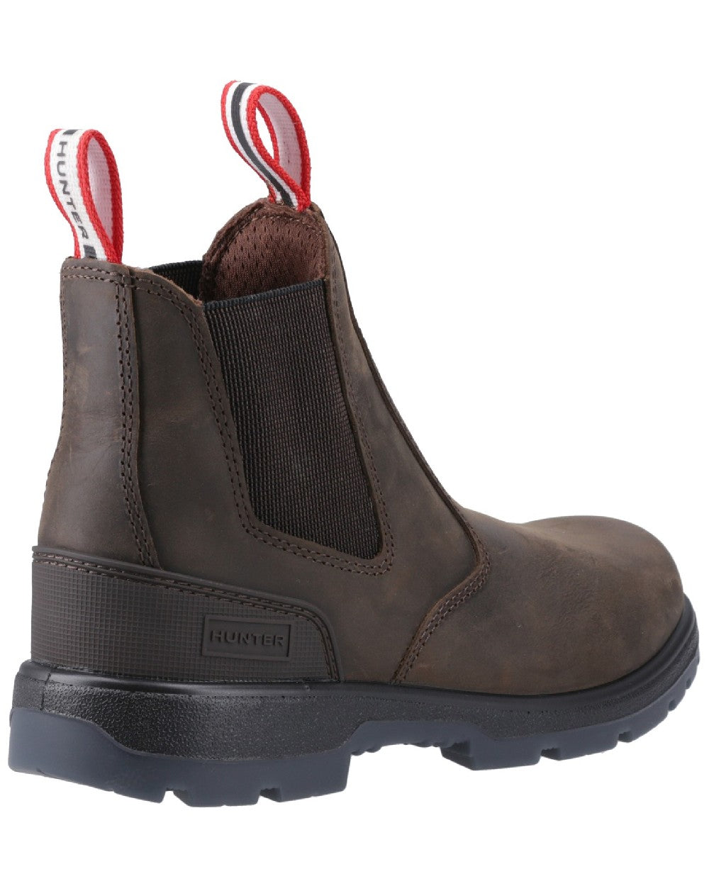 Brown Coloured Hunter Womens Kirkwood Dealer Boots on white background 