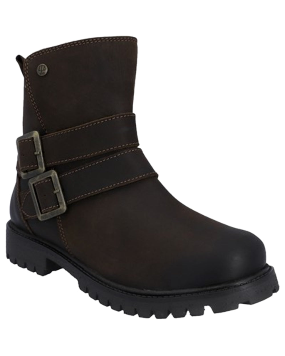 Brown Coloured Hunter Womens Ness Ankle Boots on white background
