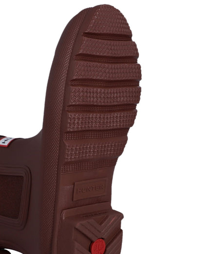 Merlot Coloured Hunter Womens Original Chelsea Boots on white background
