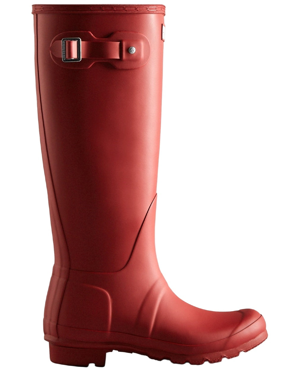 Merlot Coloured Hunter Womens Original Tall Wellingtons on white background 
