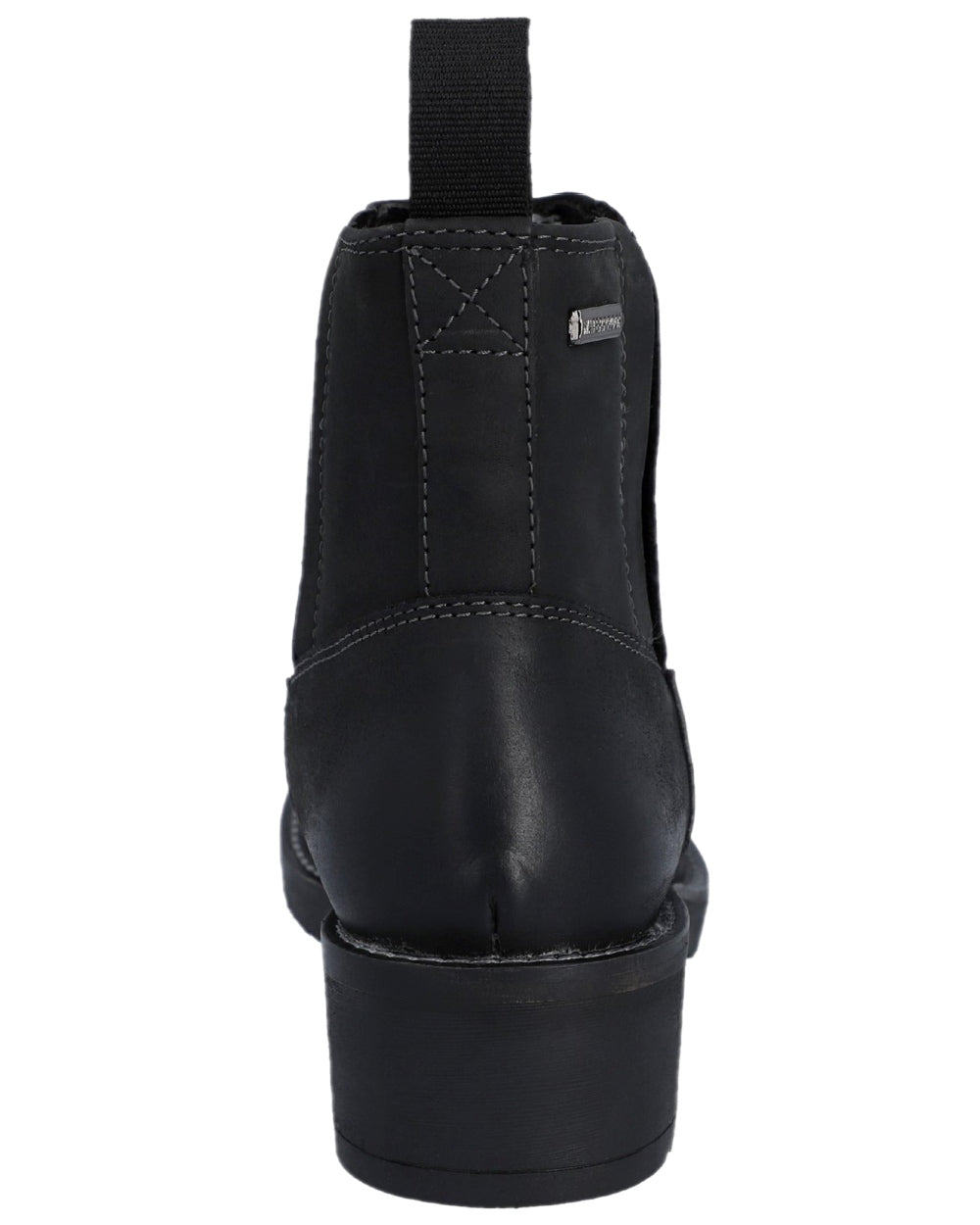 Black Coloured Hunter Womens Skye Waterproof Dealer Boots on white background 
