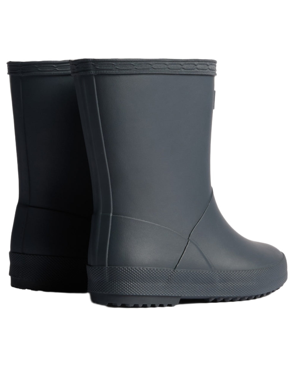 Hunter Navy coloured Hunter Childrens First Insulated Boots on white background 