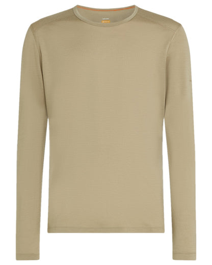 Flagstone Coloured Icebreaker Mens Merino 200 Oasis Crew Thermal Top on white background 