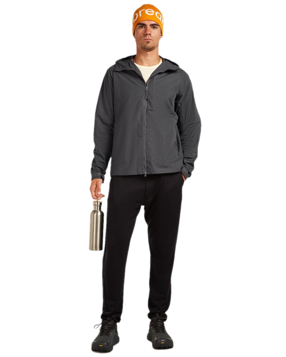 Gritstone Heather Coloured Icebreaker Mens Merino 200 Oasis Thermal Leggings on white background 