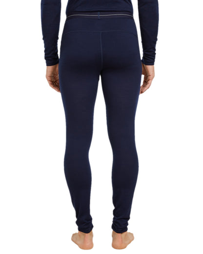 Midnight Navy Coloured Icebreaker Mens Merino 200 Oasis Thermal Leggings on white background 