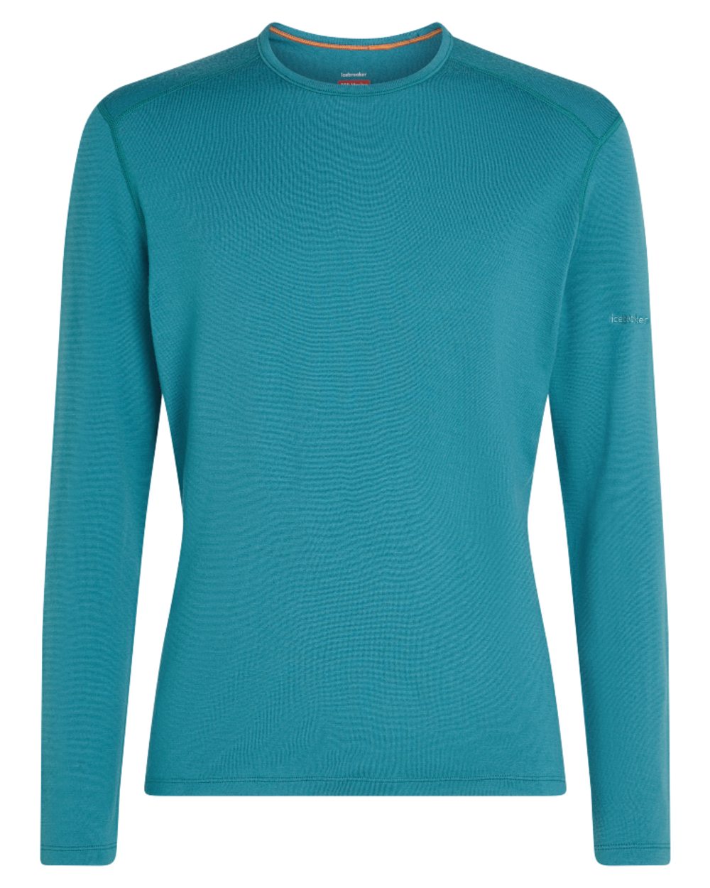 Topaz Coloured Icebreaker Mens Merino 260 Tech Crewe Thermal Top on white background 