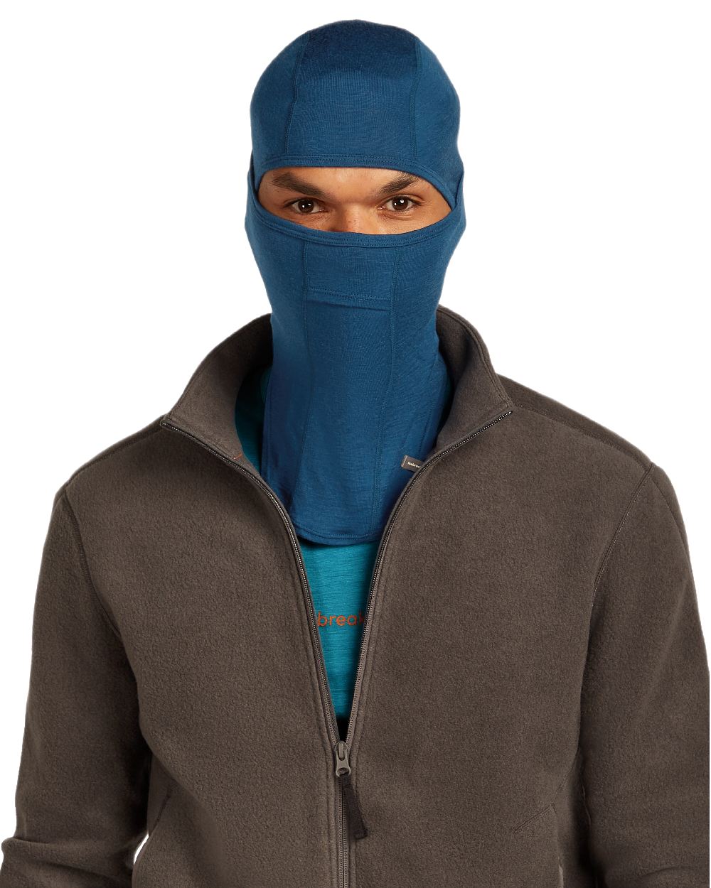 Atlantis Coloured Icebreaker Merino 200 Oasis Balaclava on white background 