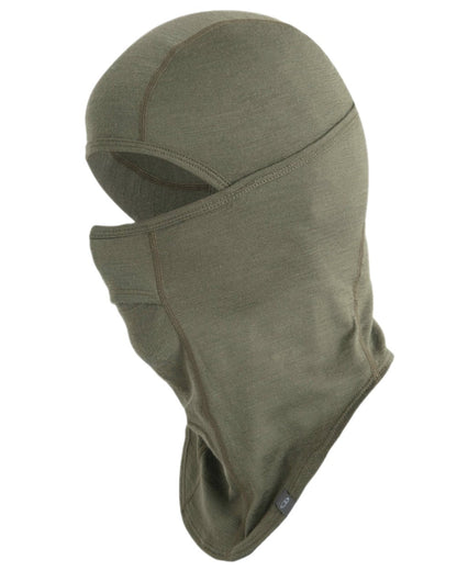 Loden Coloured Icebreaker Merino 200 Oasis Balaclava on white background 