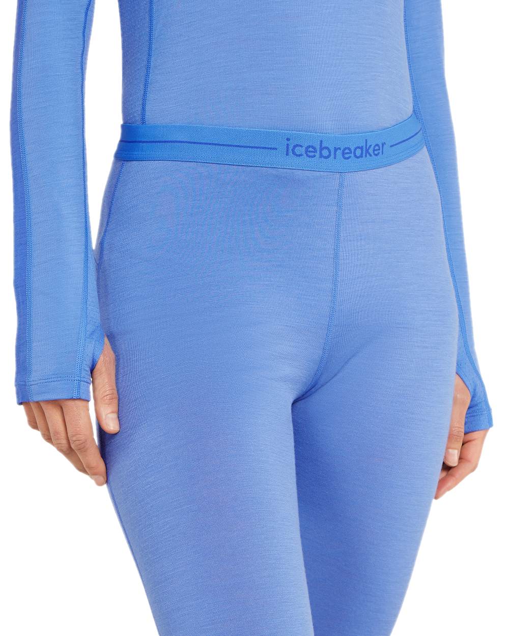 Baja Coloured Icebreaker Womens Merino 200 Oasis Thermal Leggings on white background 