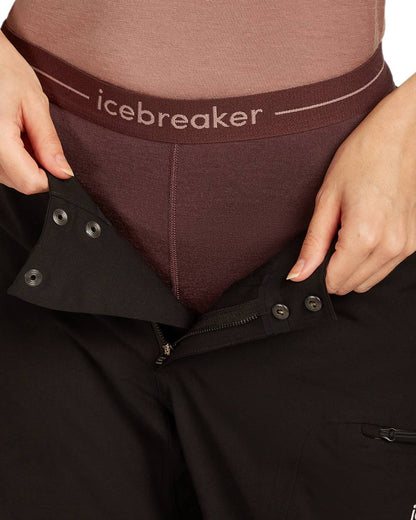 Java Coloured Icebreaker Womens Merino 200 Oasis Thermal Leggings on white background 