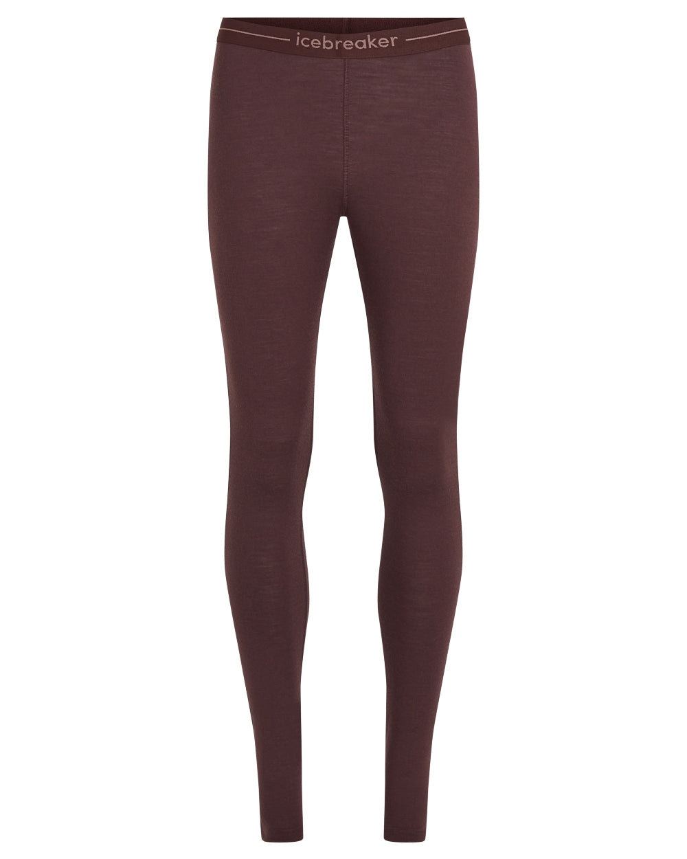 Java Coloured Icebreaker Womens Merino 200 Oasis Thermal Leggings on white background 