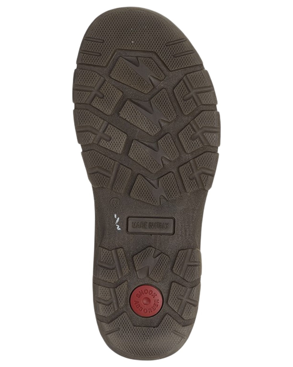 Brown coloured Imac Mens Waxy Leather Crossover Mule Sandals on white background 