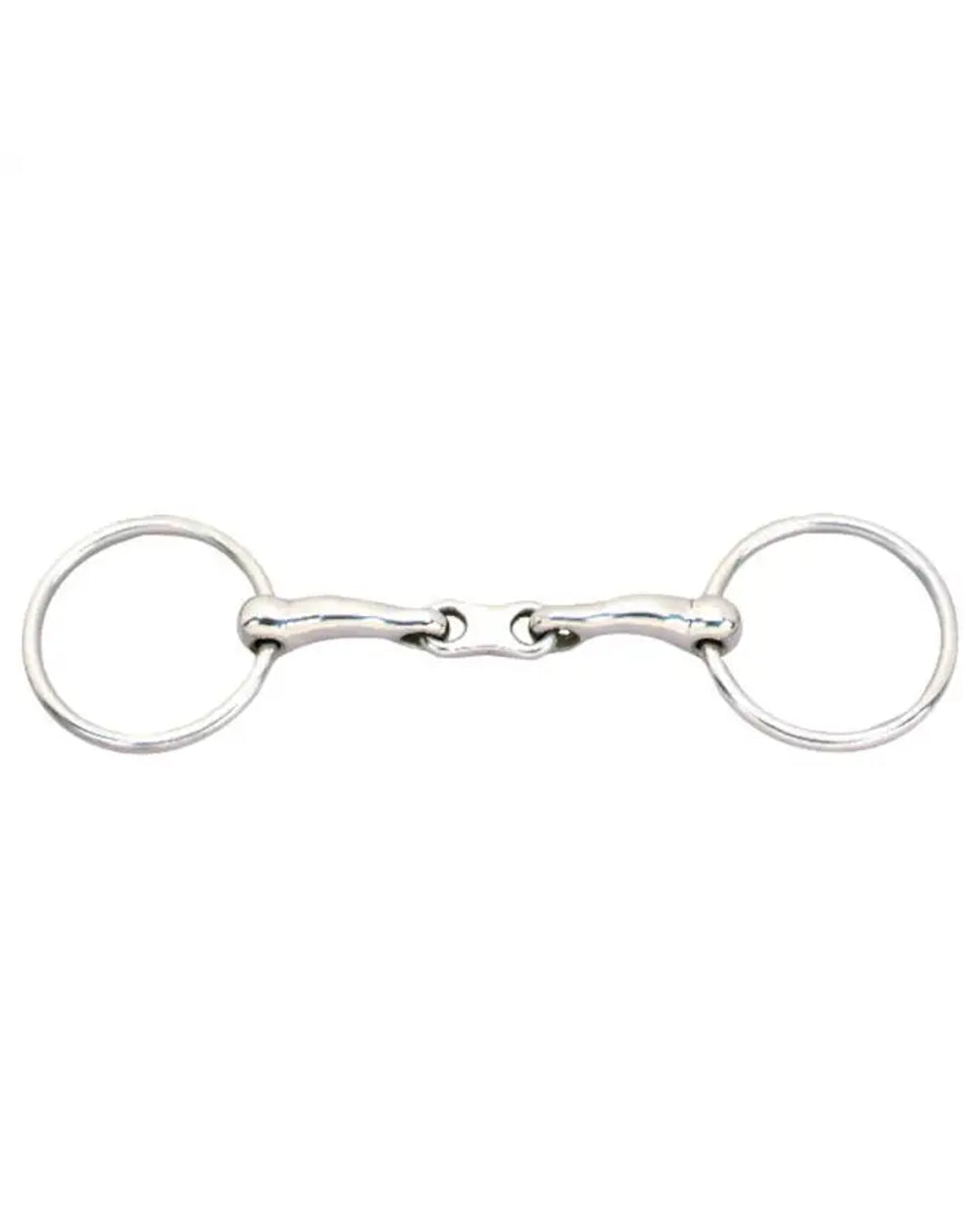 Korsteel Copper Ball Link Full Cheek Snaffle Bit in Stainless Steel/Co Korsteel Copper Ball Link Full Cheek Snaffle Bit in Stainless Steel/Co