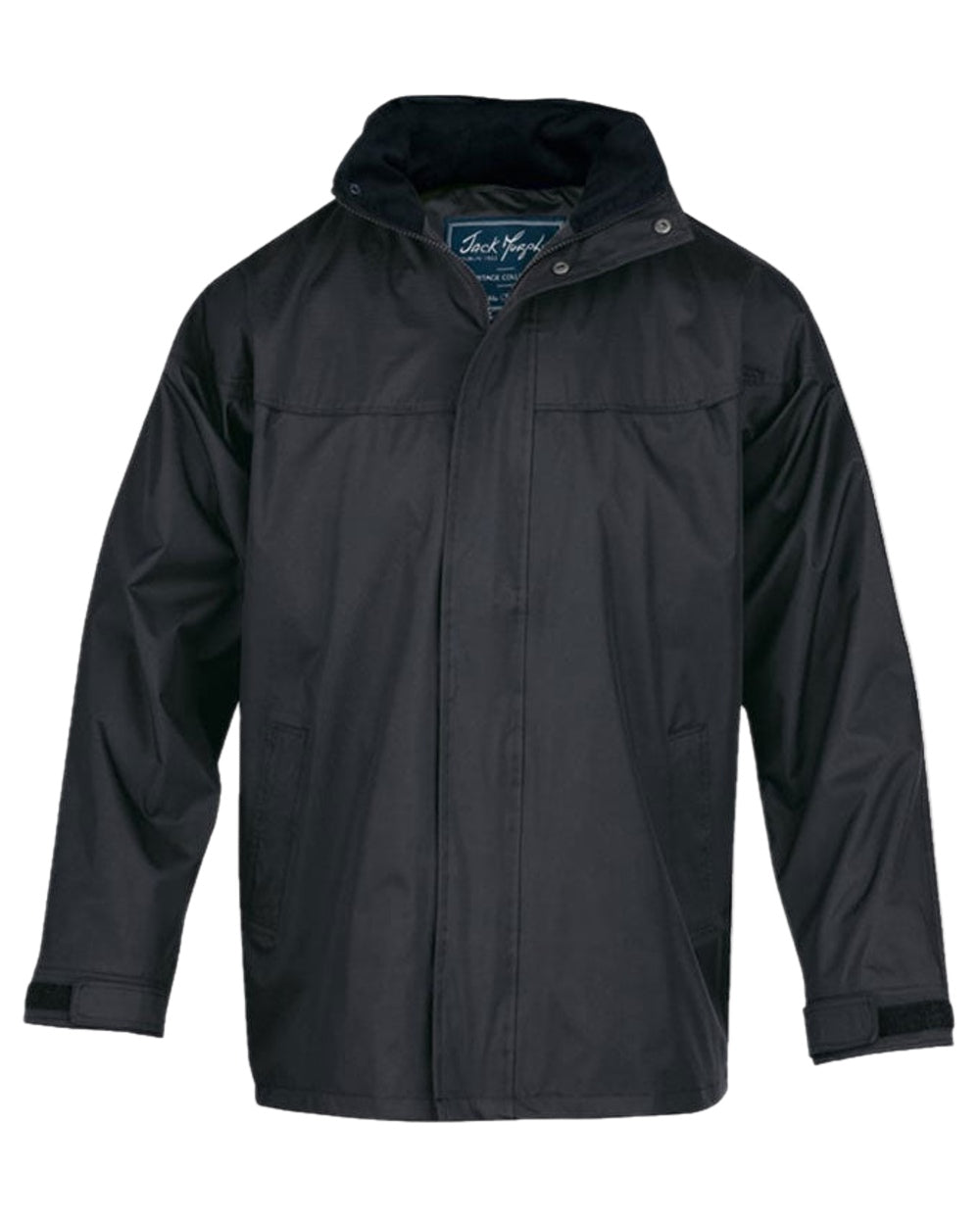 Black Coloured Jack Murphy Kingston Waterproof Jacket on white background 
