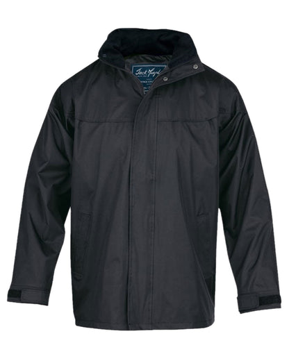 Black Coloured Jack Murphy Kingston Waterproof Jacket on white background 