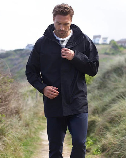 Black Coloured Jack Murphy Kingston Waterproof Jacket on outdoor background 