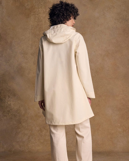 Pearl Coloured Jack Murphy Womens Fiadh Waterproof Jacket on indoor background 