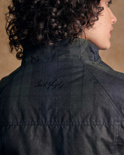 Blackwatch Coloured Jack Murphy Womens Sally Wax Jacket on indoor background 