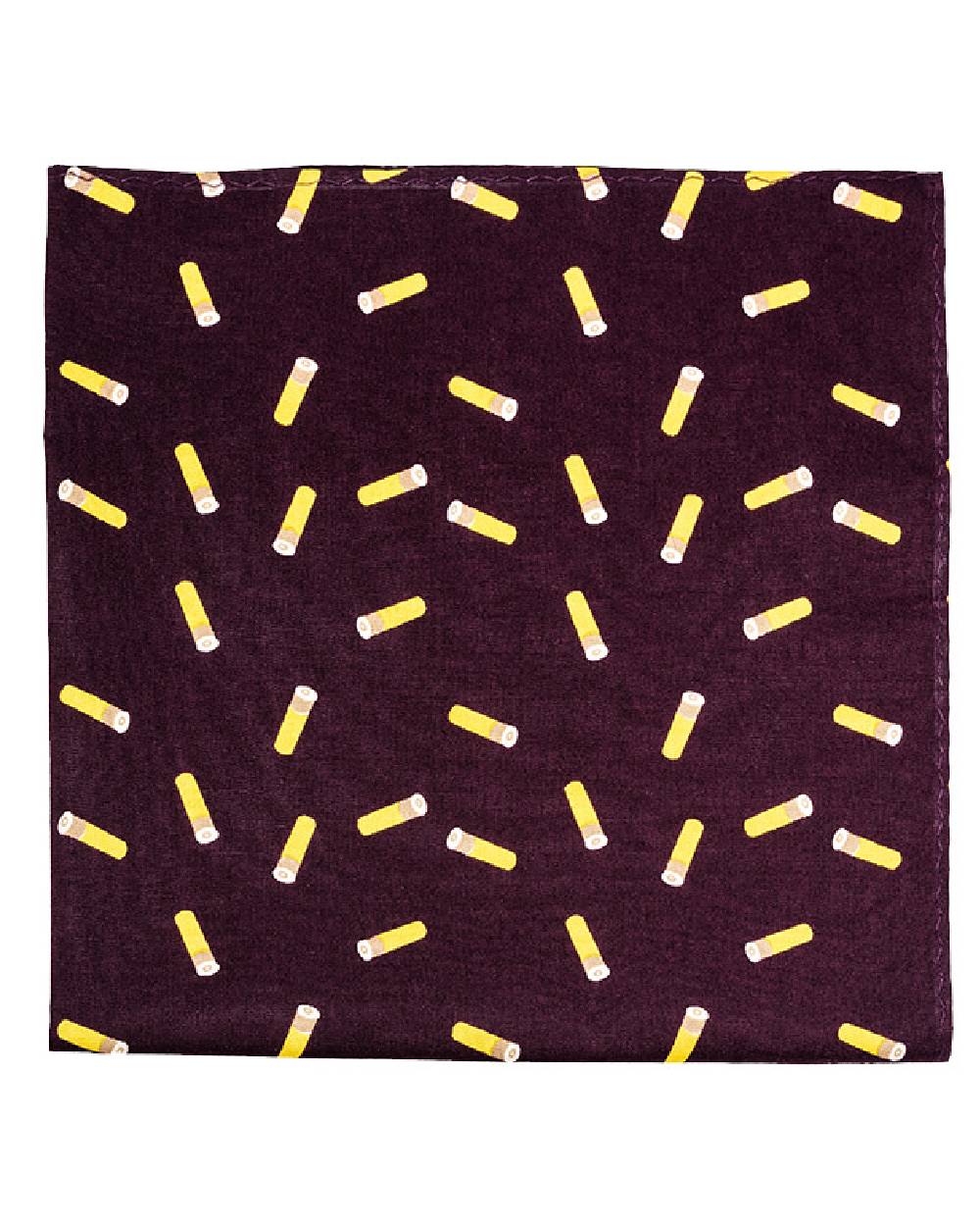 Wine coloured Jack Pyke 4 Pack Hankies on white background 
