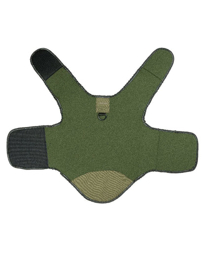 Green coloured Jack Pyke 5mm Neoprene Dog Vest on white background 