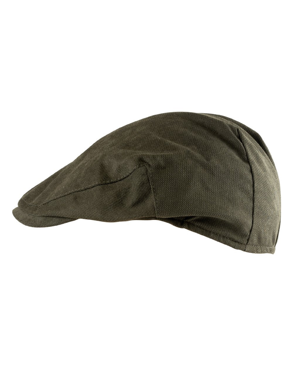 Olive coloured Jack Pyke Ashcombe Flat Cap on white background 