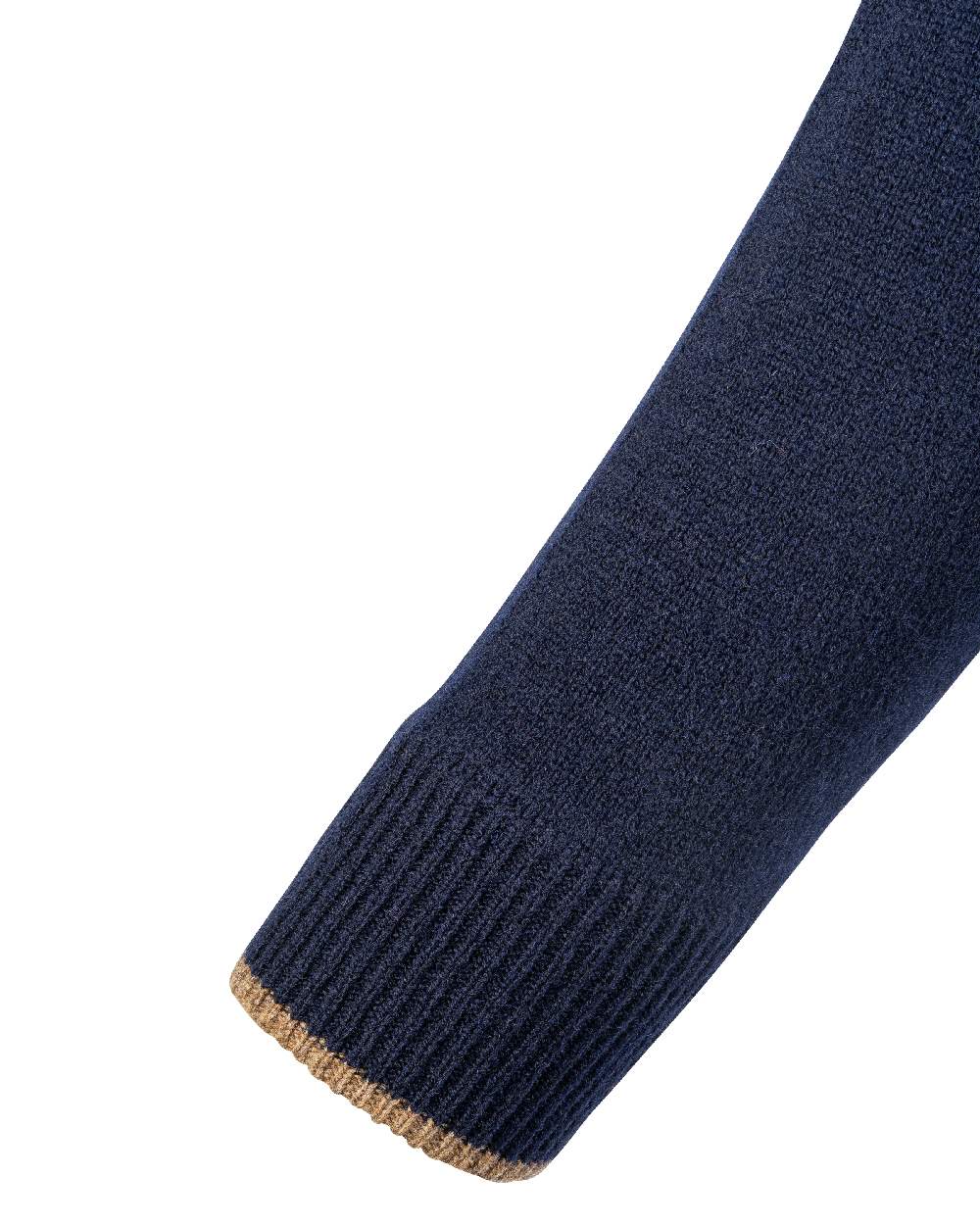Navy coloured Jack Pyke Ashcombe Lambswool Crewknit Pullover on white background 