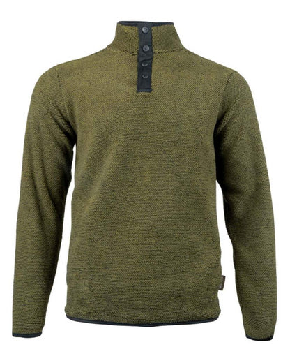 Green coloured Jack Pyke Ashdown Fleece Top on white background 